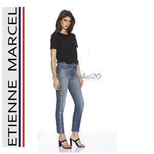 ETIENNE MARCEL EM31022 High Rise with Mixed Studs Straight 30 NWT